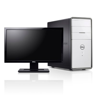 Dell Inspiron 620 Desktop Intel Core i3-2100, 500GB, 20" - White