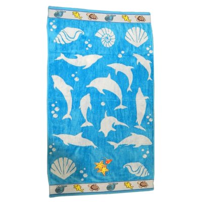 Kids Beach Towel - Marine Life - 30" x 60"