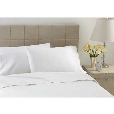 600TC Hotel Luxury Collection Solid Ivory Sheet Set - Cal King