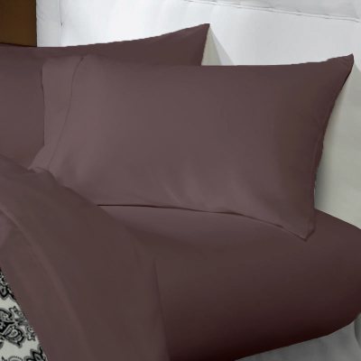 Christy England 1850 Sheet Set 450 Thread Count Full Chocolate eBay