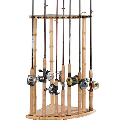 Corner Fishing Rod Rack, 12 Capacity