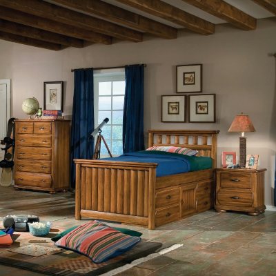 Ridgeland Bedroom Set – Twin Storage - 3 pc 