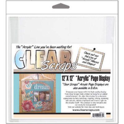Clear Scraps Acrylic Page Frame 12"X12" - Clear