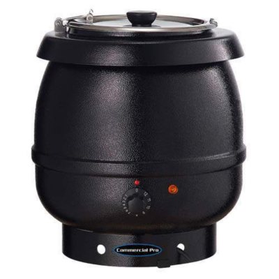 Commercial Pro ESKB1 Black Soup Kettle - 10.5 qt.