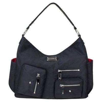 Amy Michelle Lotus Diaper Bag, Black