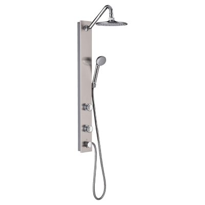 PULSE Aloha ShowerSpa Shower System in Brushed Stainless Steel