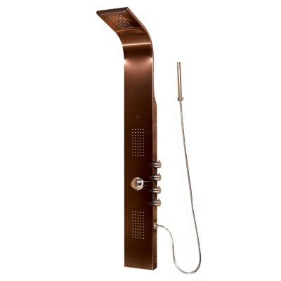 PULSE Santa Cruz ShowerSpa Stainless Steel Shower Panel - Brushed Bronze