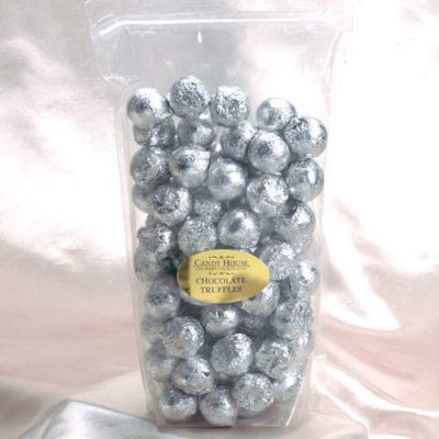 Candy House Chocolate Truffles in Silver Foil