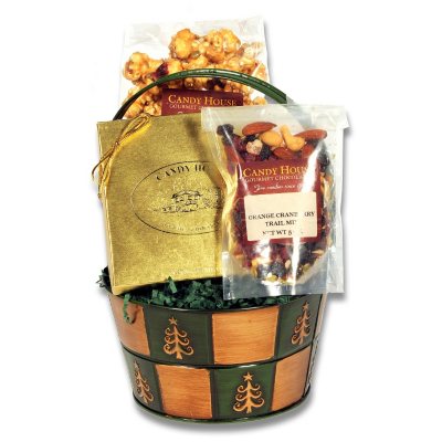 12 Unit Multi-Pack of Candy House "Jolly Holiday" Basket of Chocolates
