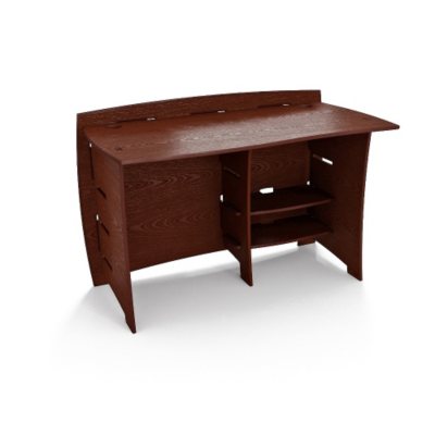 Bamboo Straight Desk - Espresso Finish - 48"
