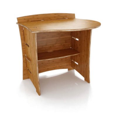31" Desk Peninsula - Bamboo