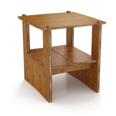 End Table - Amber Bamboo
