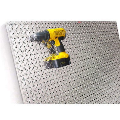 PegBoard X2™ - 4x4 Panel - Diamond Plate