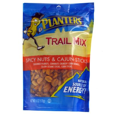 Planters Trail Mix Spicy Nut and Cajun Tube - 6 oz.(12 ct.) 