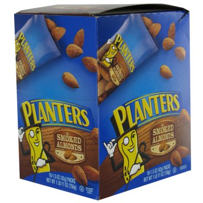 Planters Smoked Almonds Tube - 1.5 oz. (18 ct.)