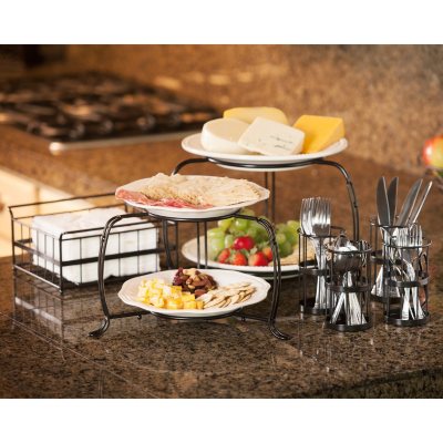 NEW 7 Piece Stack & Serve Buffet Set serving station display plate