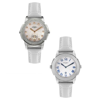 Rotary Ladies' TZ2 Crystal Evolution Two-Dial Watch