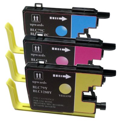 Brother LC79 Compatible Ink Cartridge, Cyan/Magenta/Yellow (3 pk., 2,400 Page Yield)