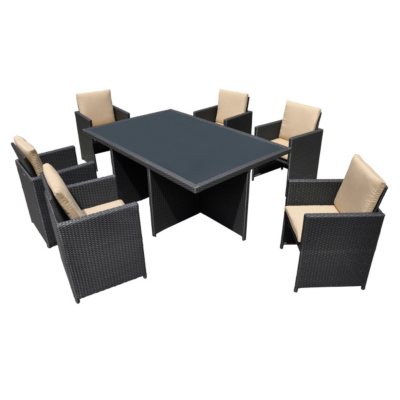 Soho Outdoor Patio Dining Set - 7 pc.