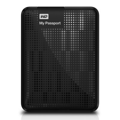 WD My Passport® 500 GB USB 3.0/2.0 high capacity portable hard drive with backup