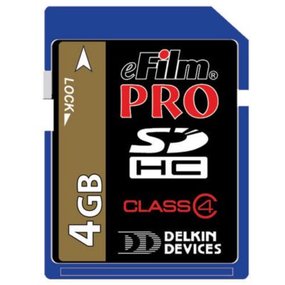 Delkin Pro SDHC 150X Memory Card - 4GB