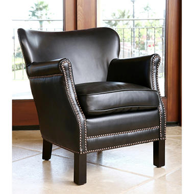 Parsons Leather Petite Armchair (Assorted Colors) 