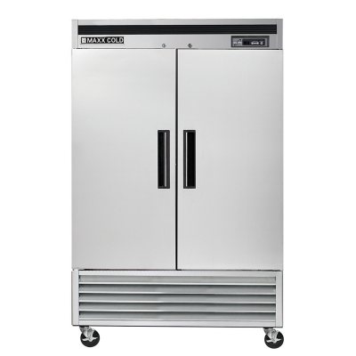 Maxx Cold Commercial Reach-In Freezer with Stainless Interior and Exterior (49 cu. ft.)
