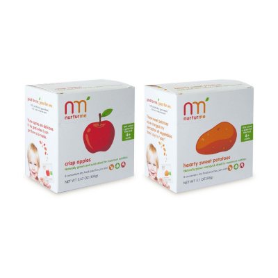 NurturMe Baby Food, Apple/Hearty Sweet Potatoes - 16 pouches
