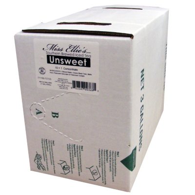 Miss Ellie's Unsweet Tea Bag-In-Box 3 gal. 