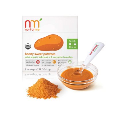 NurturMe Baby Food, Hearty Sweet Potatoes, 2 Boxes, 8 pouches each