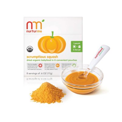 NurturMe Scrumptious Squash - 2 Boxes, 8 Pouches Each