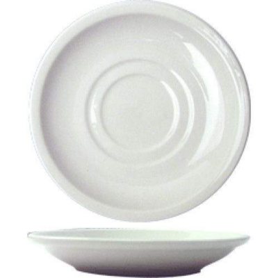 6" Dover Saucer - Porcelain White - 36 pk.