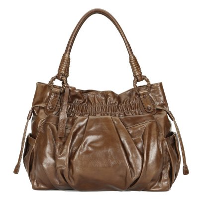 Orvieto by Estel Park Grande Signora Brown Leather Handbag