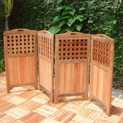 Premium Plantation Teak Privacy Screen