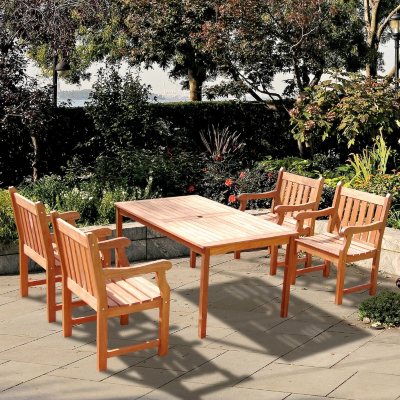 Eucalyptus Dining Set - 5 pc. - FSC Certified 