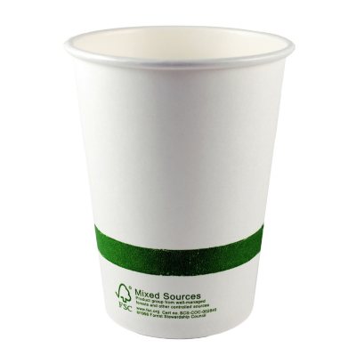 World Centric Compostable/ Biodegradable Hot Paper Cups with Bio Lining - 12 oz. - 1,000 ct.