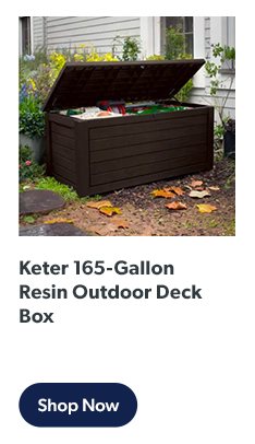Keter 165-Gallon Resin Outdoor Deck Box. Shop now!