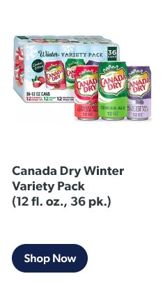 36-count Canada Dry Winter Variety Pack. Shop now!