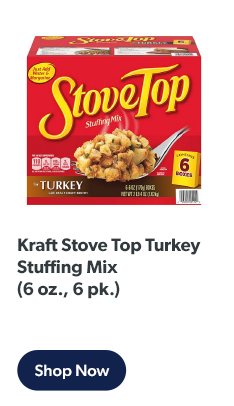 6-pack of Kraft Stove Top Turkey Stuffing Mix. Shop now!
