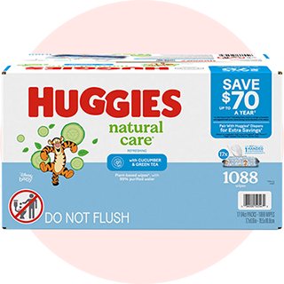 Huggies Natural Care Refreshing Wipes are infused with cucumber and green tea. Shop now. 