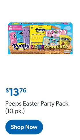 Peeps Easter Party Pack. Thirteen dollars and seventy six cents. Shop now.