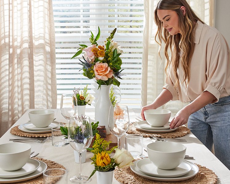 Get tablescape inspiration from user at whatwearehaving.