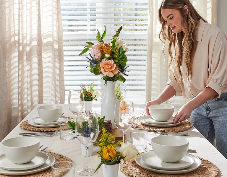 Get tablescape inspiration from user at whatwearehaving.