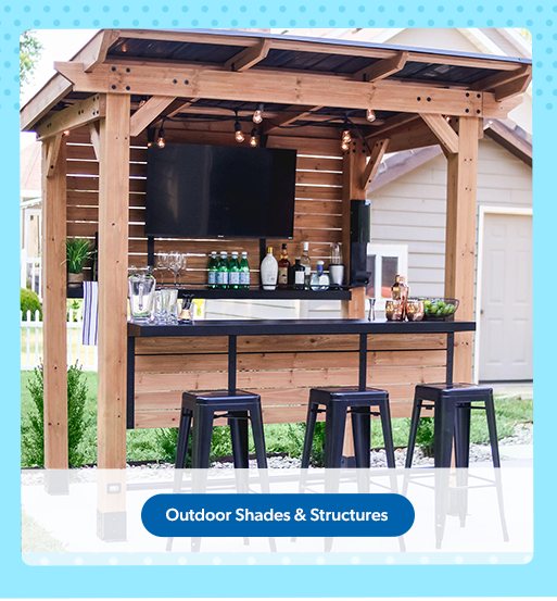 Shop outdoor shades and structures.