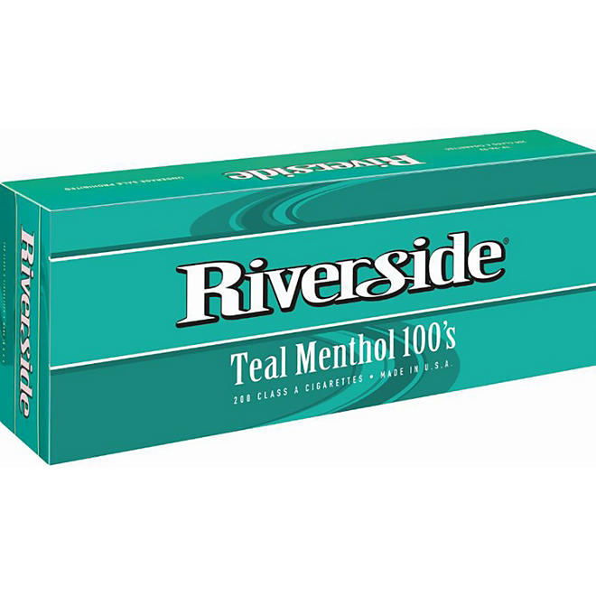 Riverside Teal Green Menthol 100s Soft Pack (20 ct., 10 pk.)