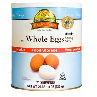Augason Farms Dried Whole Eggs 10 can Sam's Club