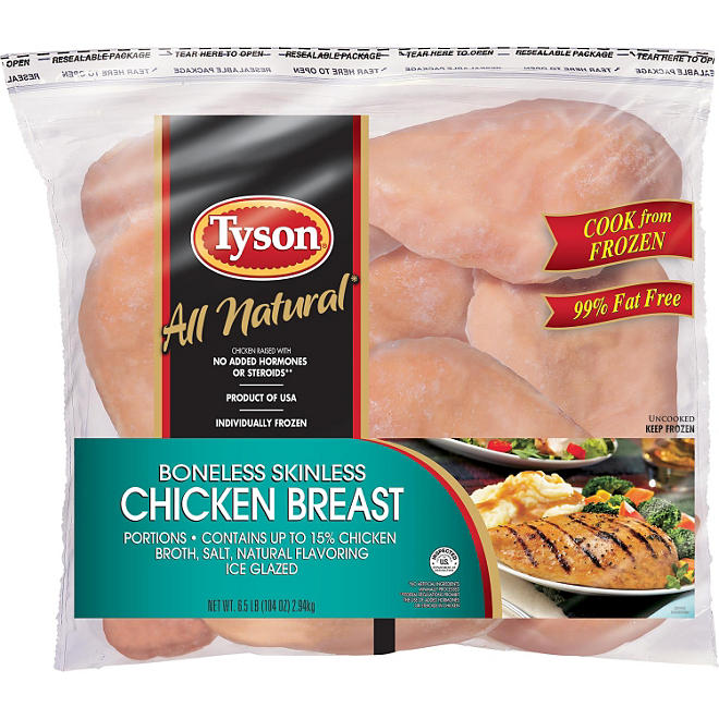 Tyson Boneless Skinless Chicken Breast (6.5 lb.)
