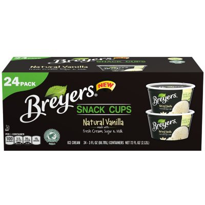 Breyers Natural Vanilla Snack Cups Ice Cream, 10 ct - Kroger