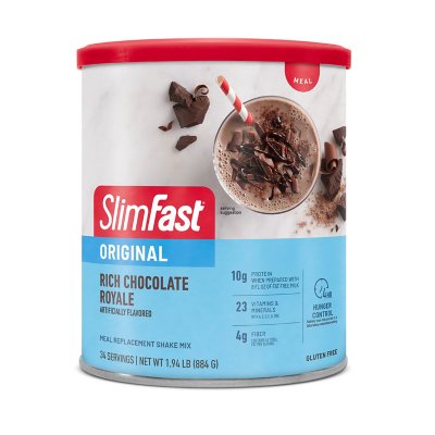 Slimfast Intermittent Fasting Snack Shake Mix, Double Chocolate Cake - 11.3 oz