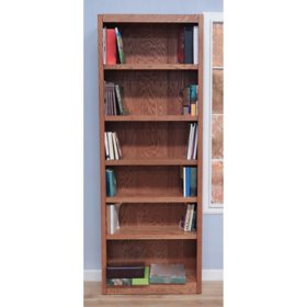A. Joffe 6-Shelf Single Wide Bookcase, Select Color